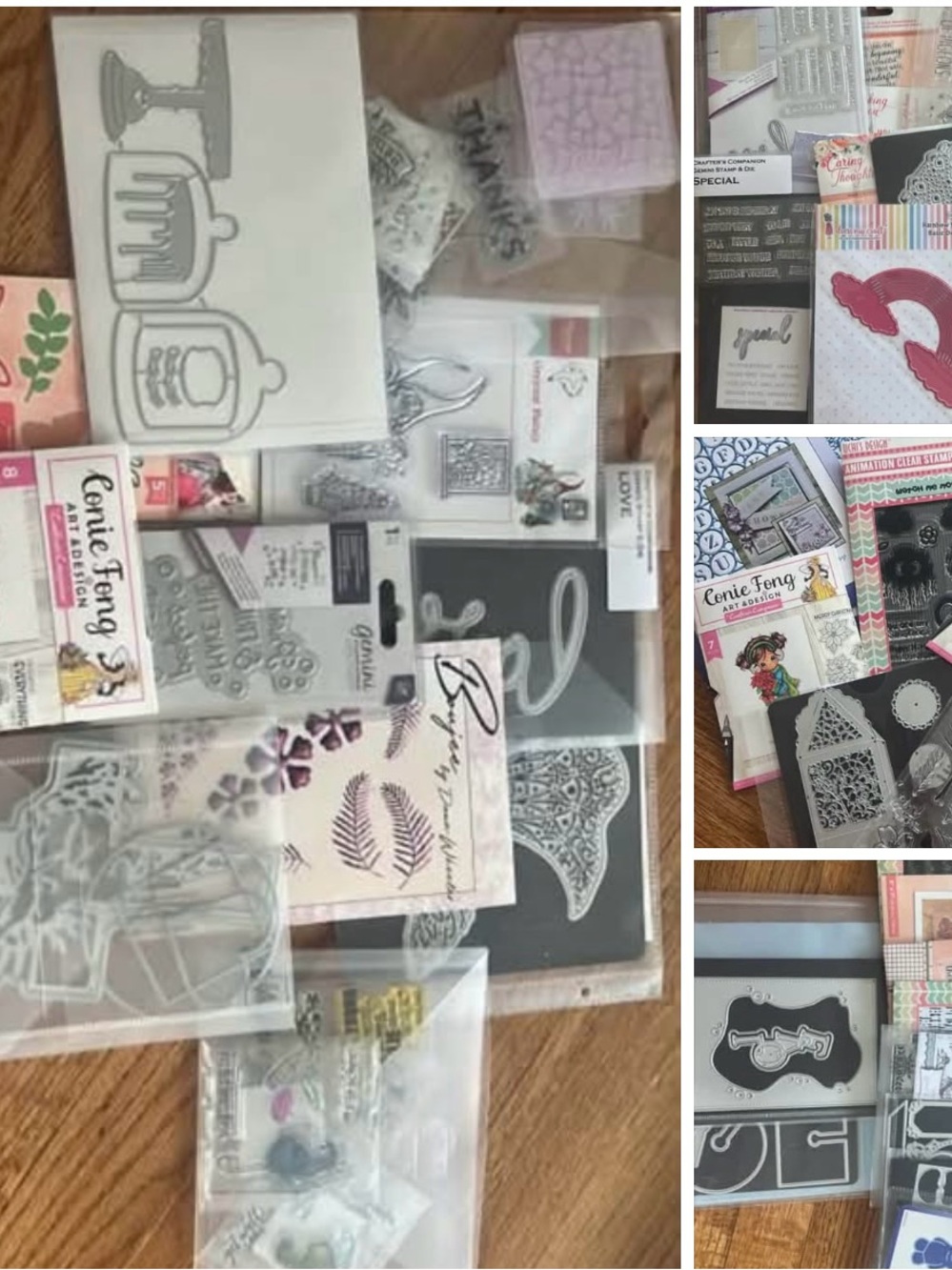 Assorted Craft Stamps & Metal Dies - Mixed Colors Mystery Bundle 50+ sets